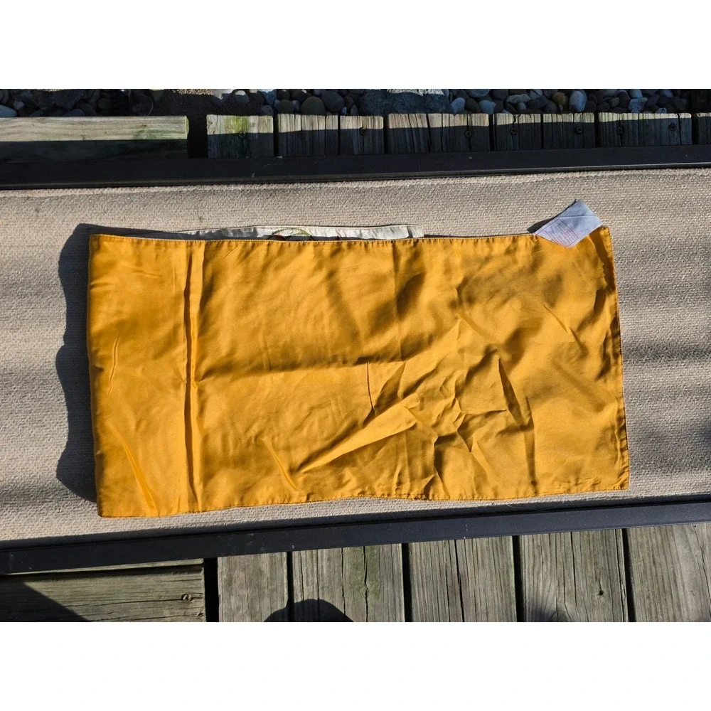 Embroidered Pumpkin Table Runner Fall Harvest Thanksgiving Decor 42.5x13 Cream